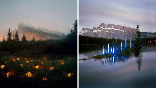 超現(xiàn)實、戲劇化的景觀燈光雕塑