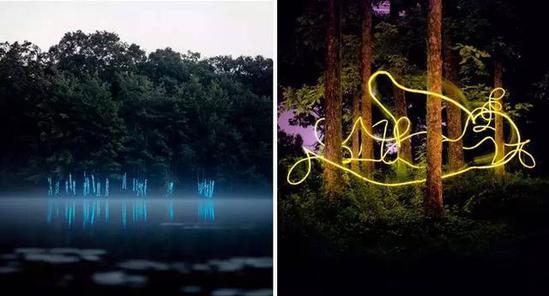 超現(xiàn)實、戲劇化的景觀燈光雕塑